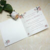 Hochzeitskarte - Romanik pur! Pastellfarbene Rosenblüten
