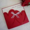 Hochzeitskarte rote Herzen