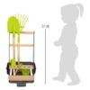 Gartentrolley-Set für kleine Gärtner, 6 Teile