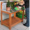 Pflanztisch / Gartentisch mit verzinkter Arbeitsplatte