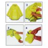 Kinder Regenponcho mit Kapuze, faltbar, in 4 Farben
