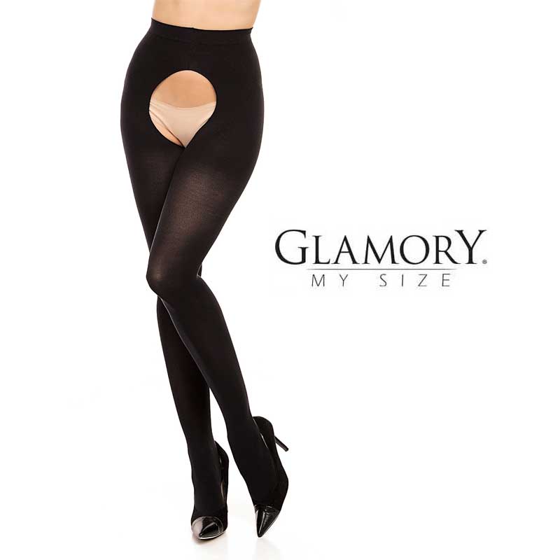 Glamory Ouvert-Strumpfhose, Gr. 40 - 62 in 3 Farben